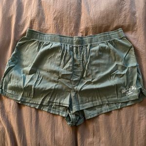 VS Pink sleep shorts with fold over logo band